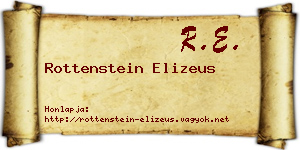 Rottenstein Elizeus névjegykártya